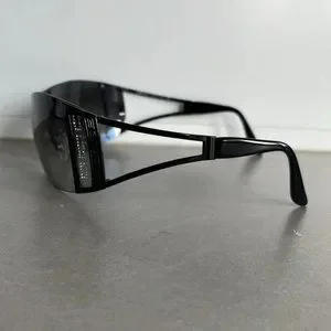 Versace 2058-B Black Rhinestone Cutout Shield Sunglasses Versace | Accessories | Versace 258b Black Rhinestone Cutout  main image 3